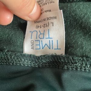 Dark Green Fuzzy Leggings